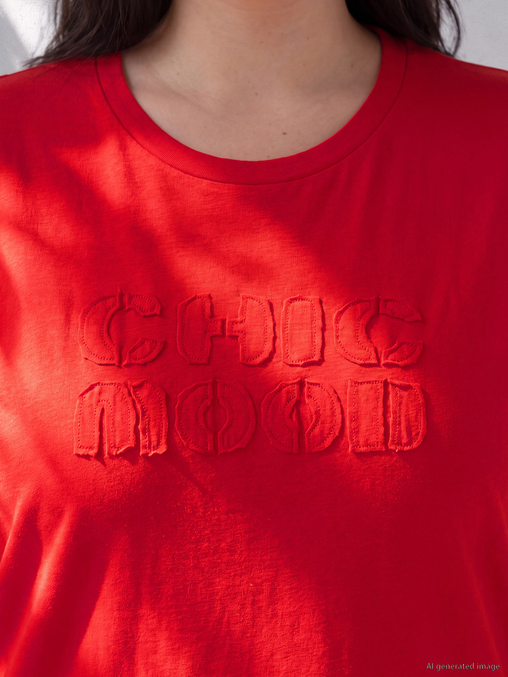 Tricou Basic Femei Mărimi Mari 100% Bumbac-1