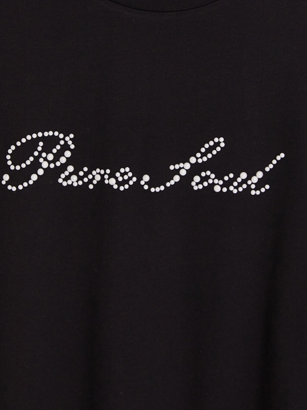Bluzë T-shirt Pambuku 100% Madhësi Plus E Zbukuruar Me Gurë Vezullues Për Gra-1