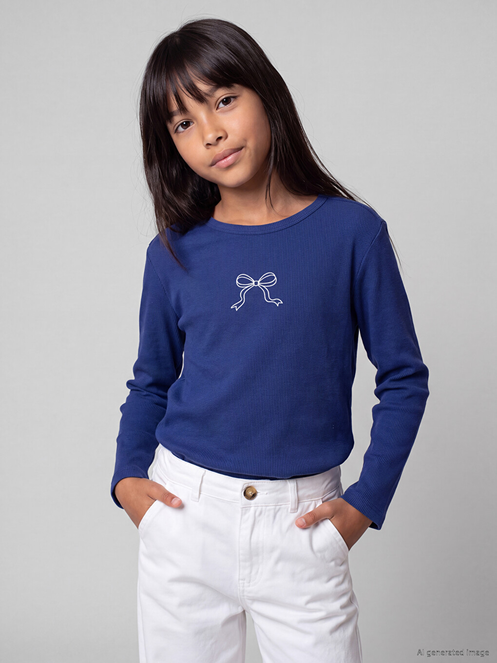Printed Girls' T-shirt 2 Pack-3