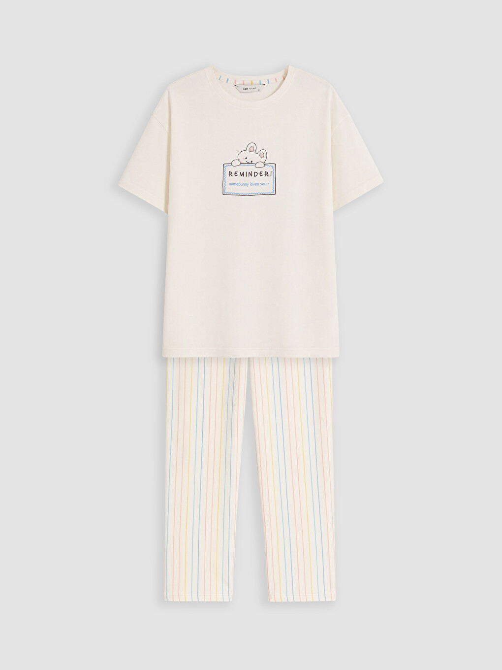 Crew Neck Printed Women's Pyjamas Set