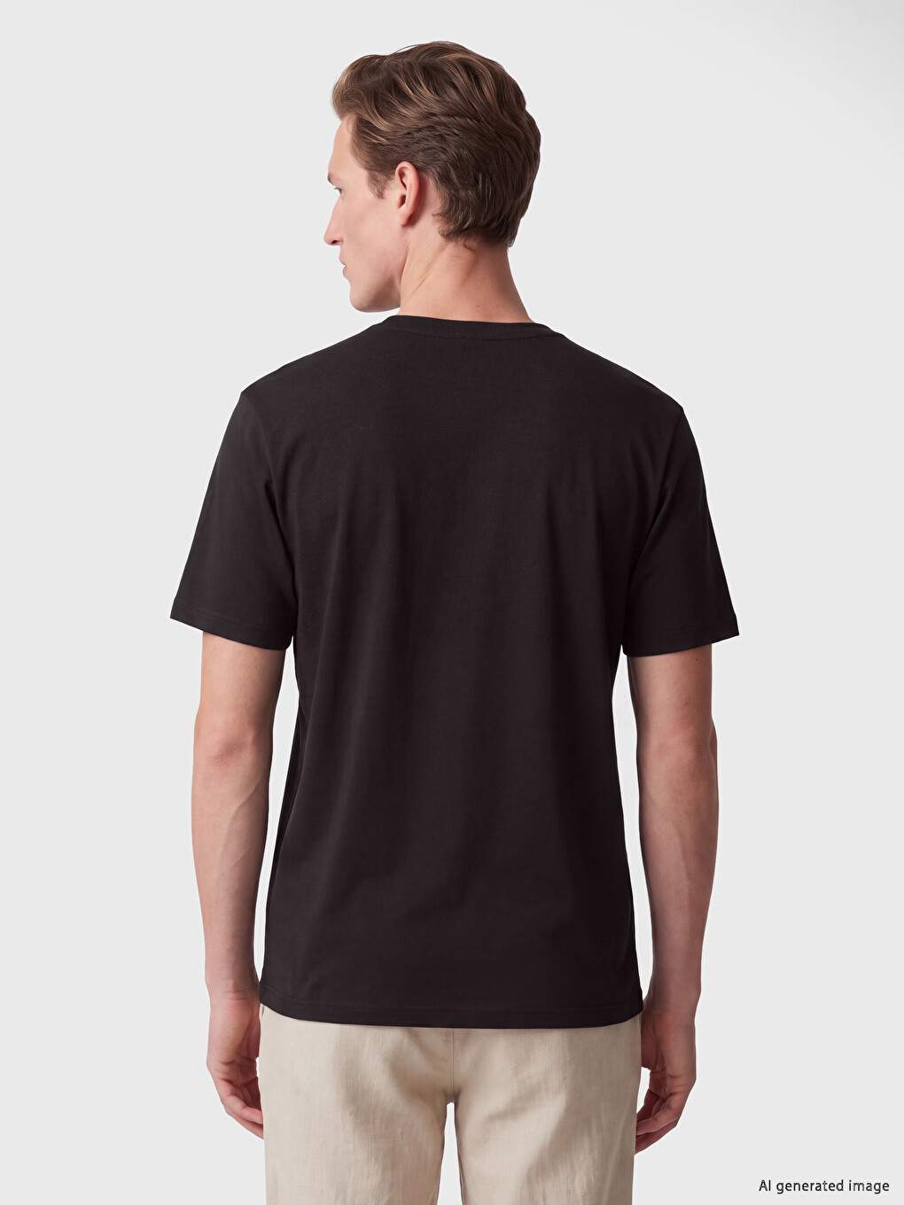 Crew Neck Dry Touch Men's T-shirt-3