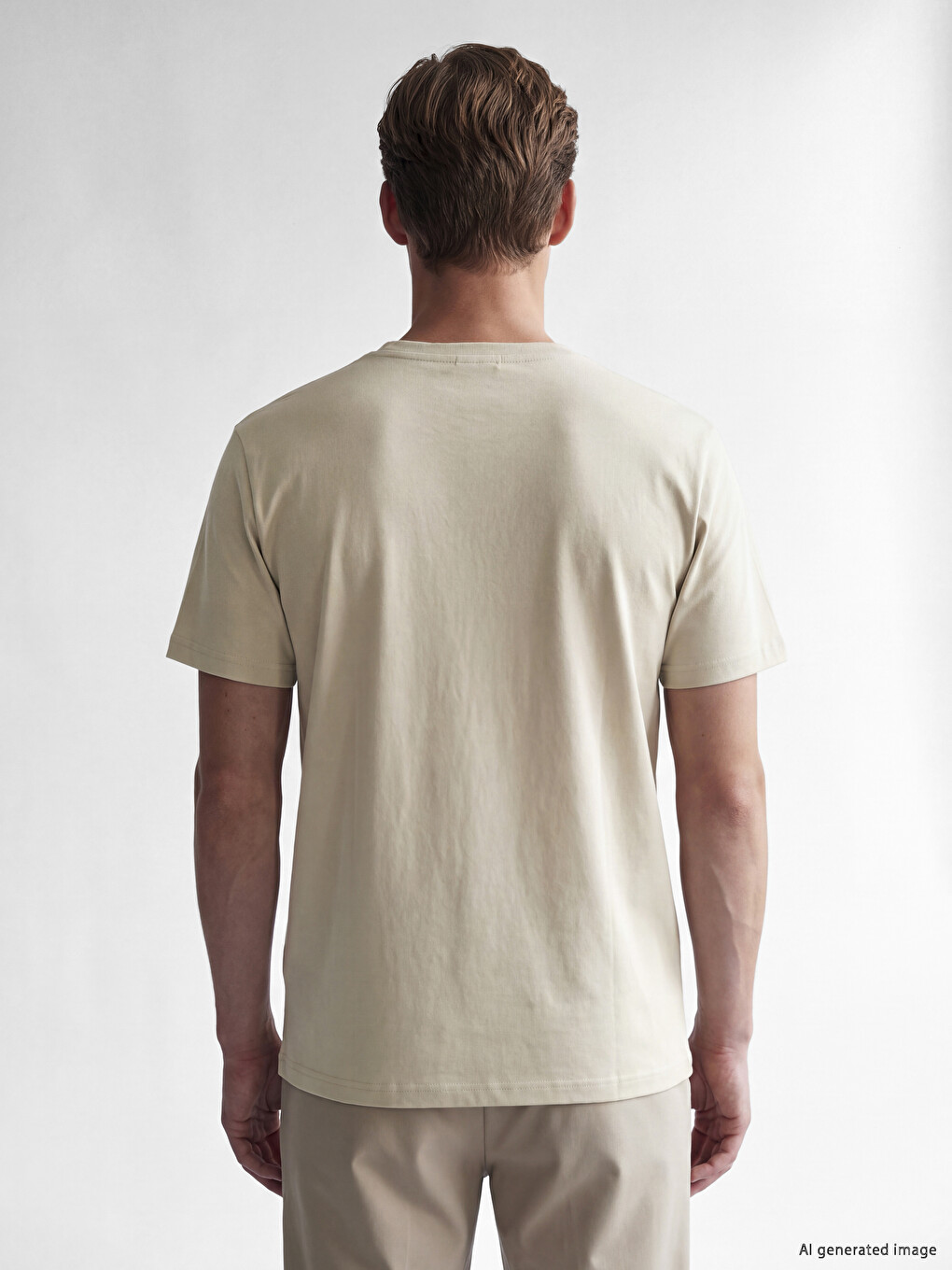 T-shirt Me Jakë Të Rrumbullakët Për Burra-4