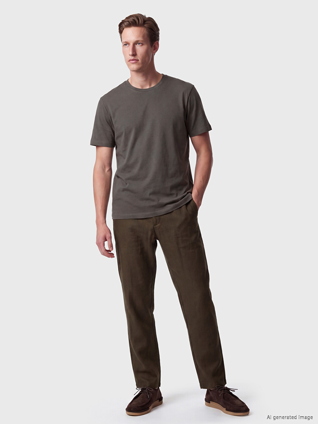 Crew Neck Dry Touch Men's T-shirt-1