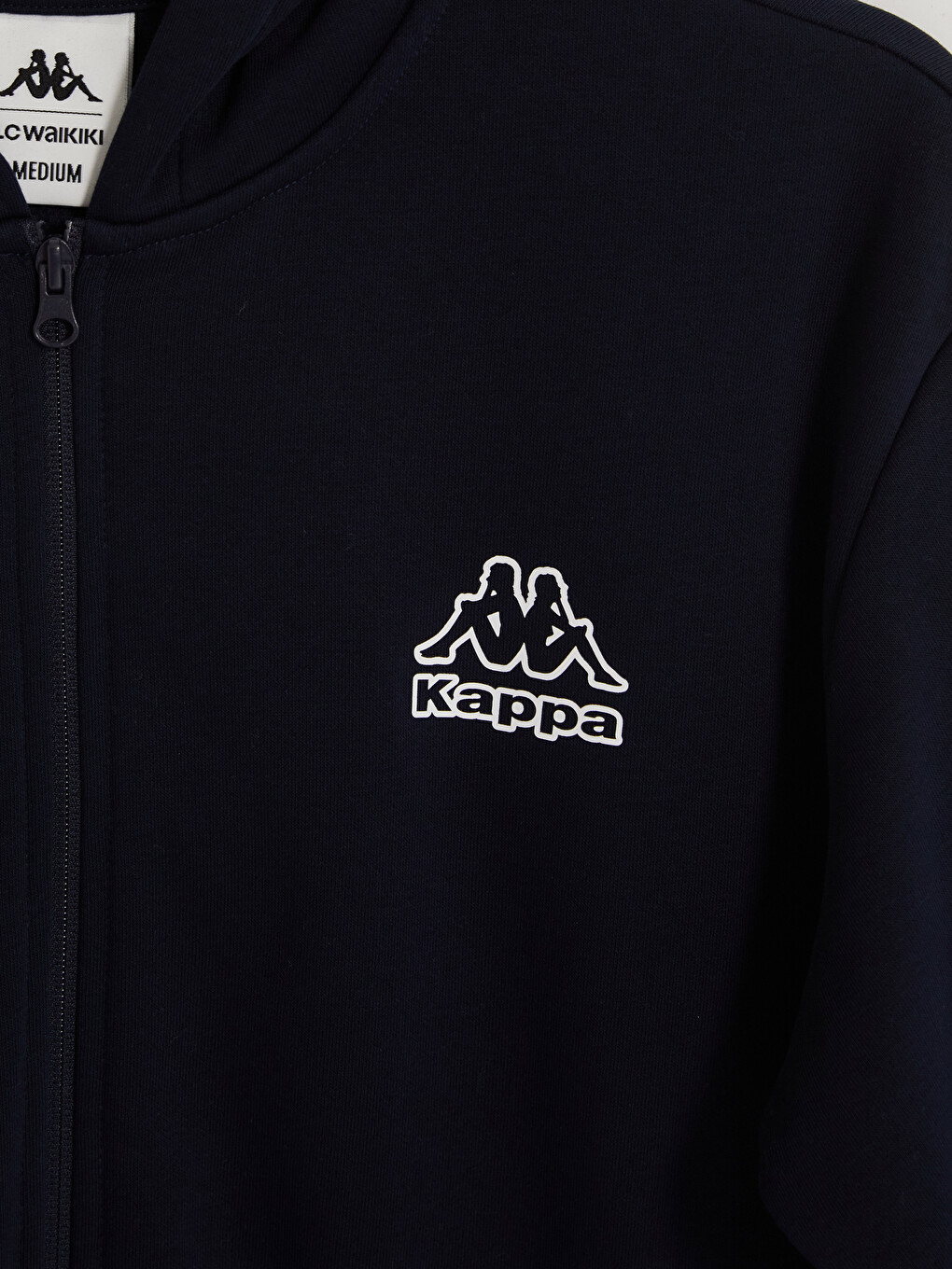 Lacivert Kapüşonlu Erkek Fermuarlı Sweatshirt-6