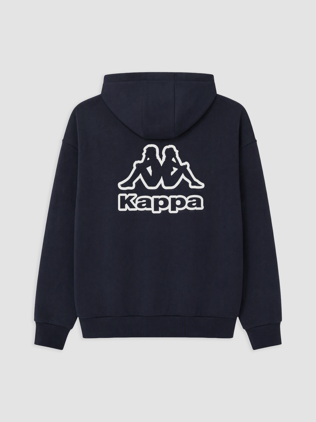 Lacivert Nakışlı Erkek Hoodie-7
