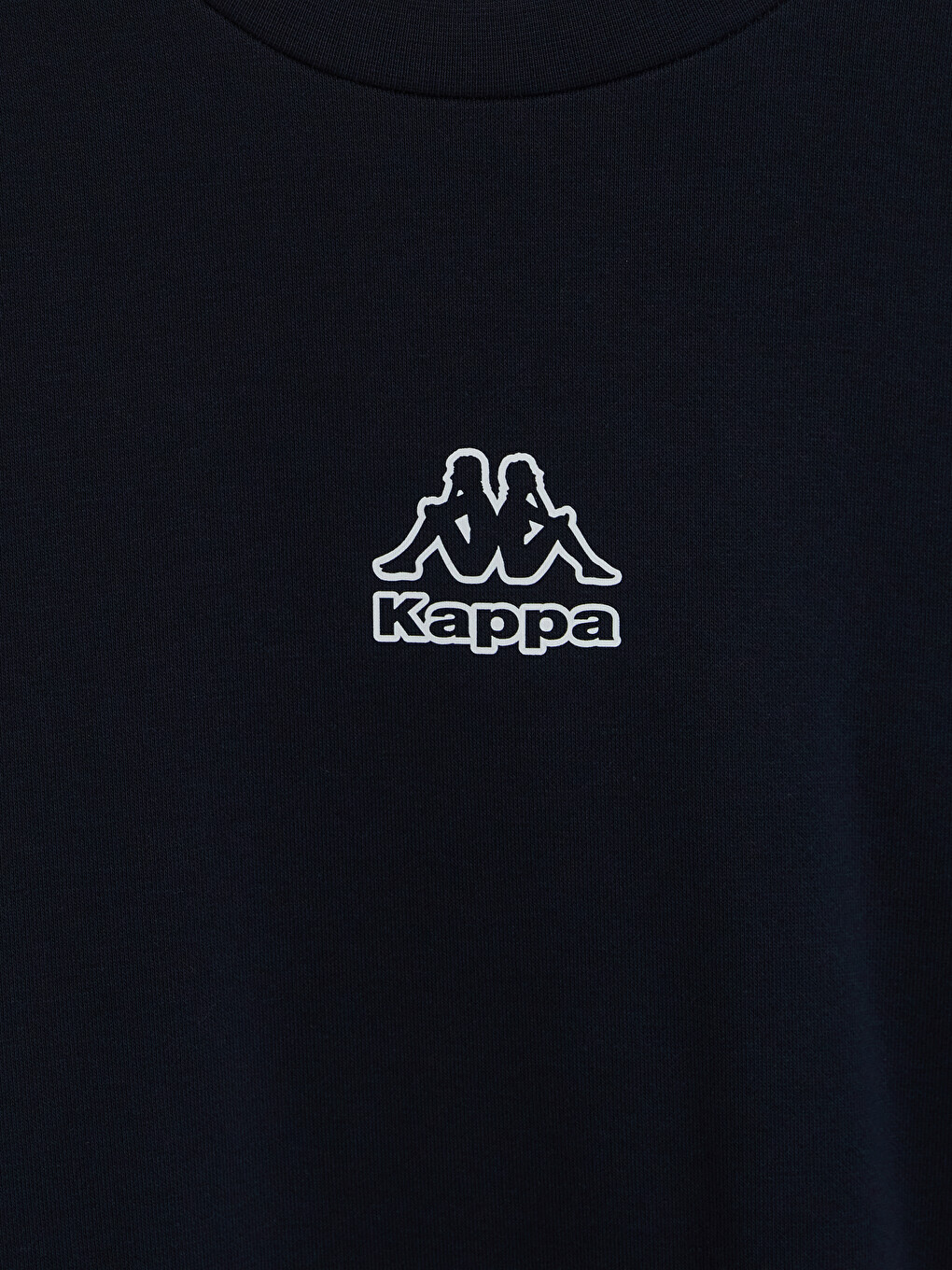 Lacivert Bisiklet Yaka Nakışlı Erkek Sweatshirt-5