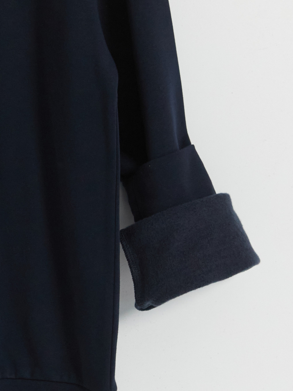 Lacivert Bisiklet Yaka Nakışlı Erkek Sweatshirt-6
