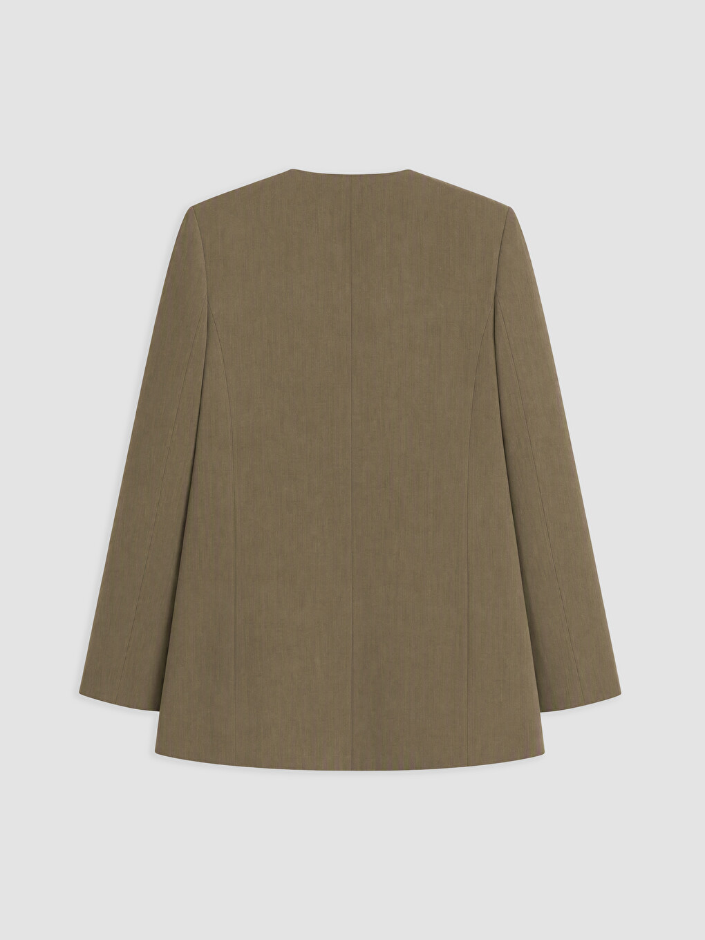 Haki Kruvaze Yaka Bağlamalı Oversize Kadın Blazer Ceket-1