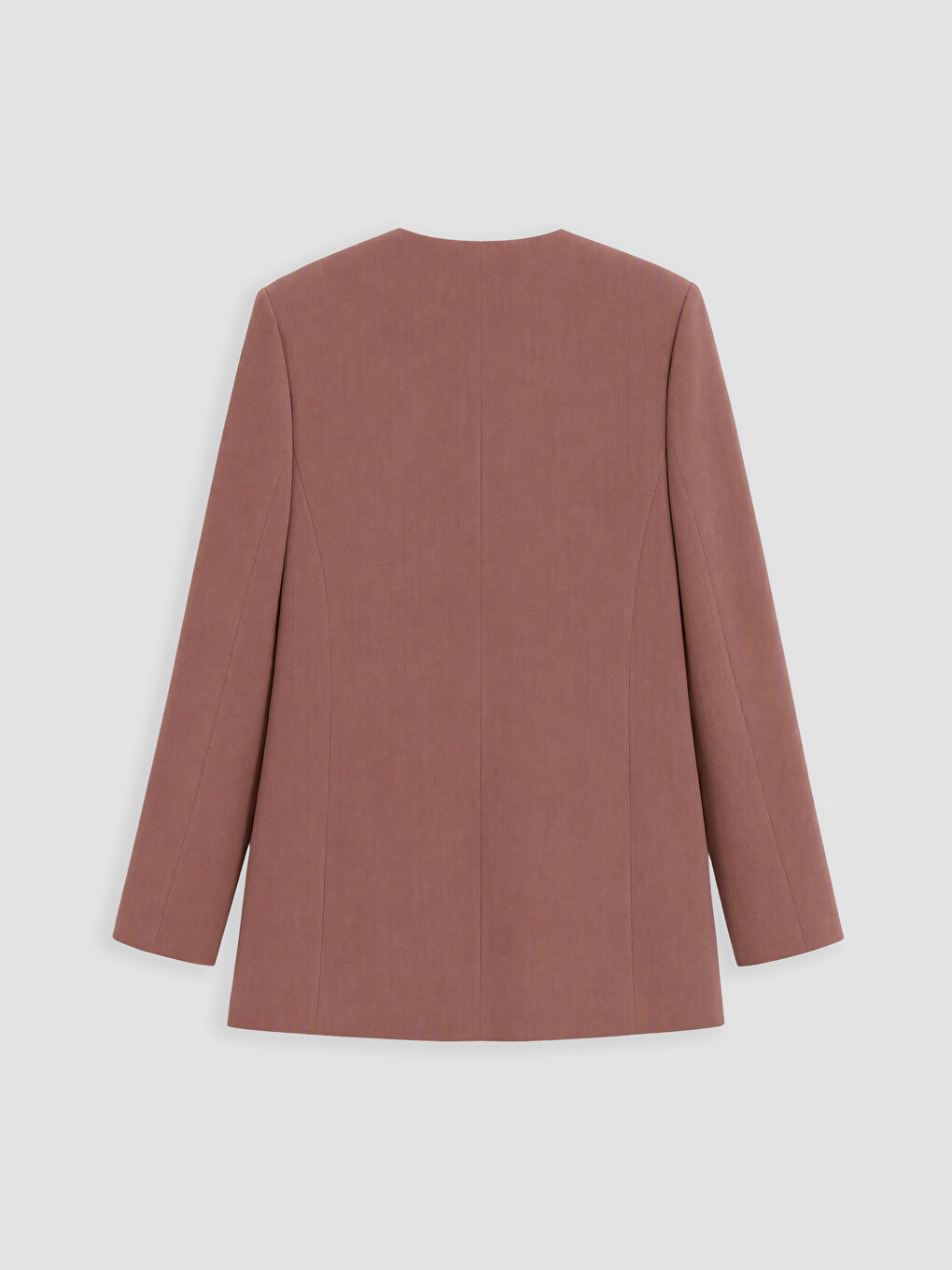 Kahverengi Kruvaze Yaka Bağlamalı Oversize Kadın Blazer Ceket-2