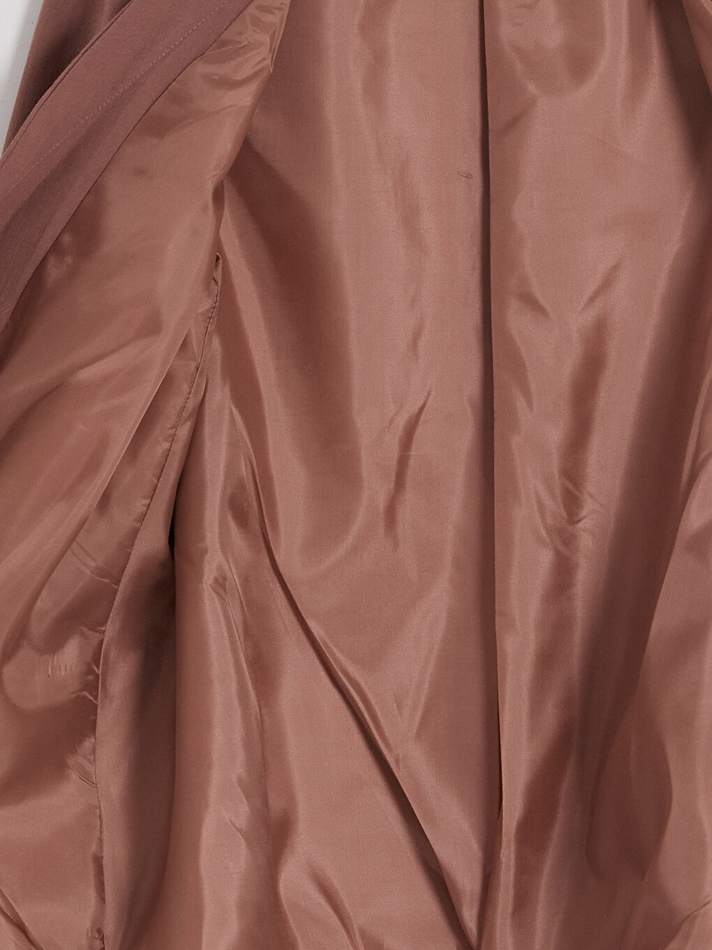 Kahverengi Kruvaze Yaka Bağlamalı Oversize Kadın Blazer Ceket-3