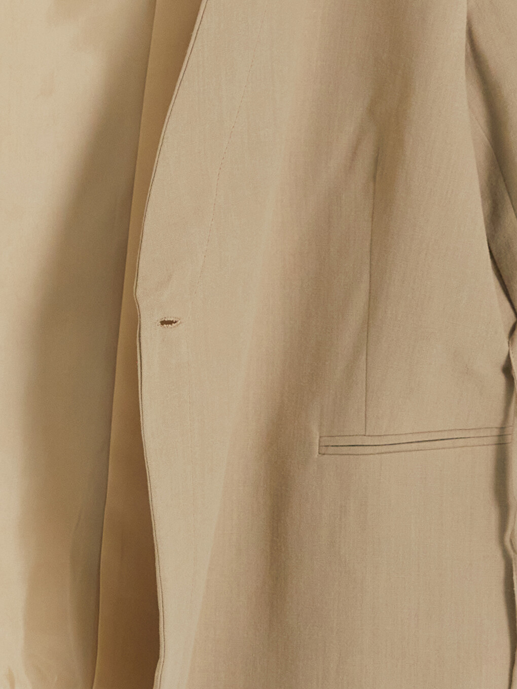 Kahverengi Kruvaze Yaka Bağlamalı Oversize Kadın Blazer Ceket-1