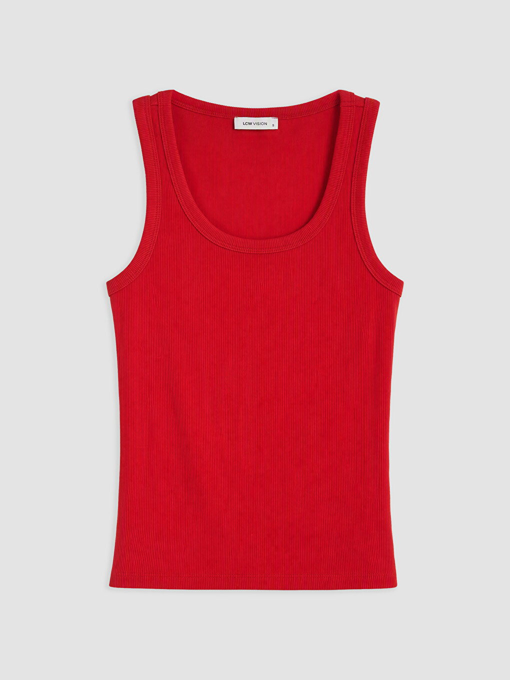 U Neck Women's Ribbed Tank Top