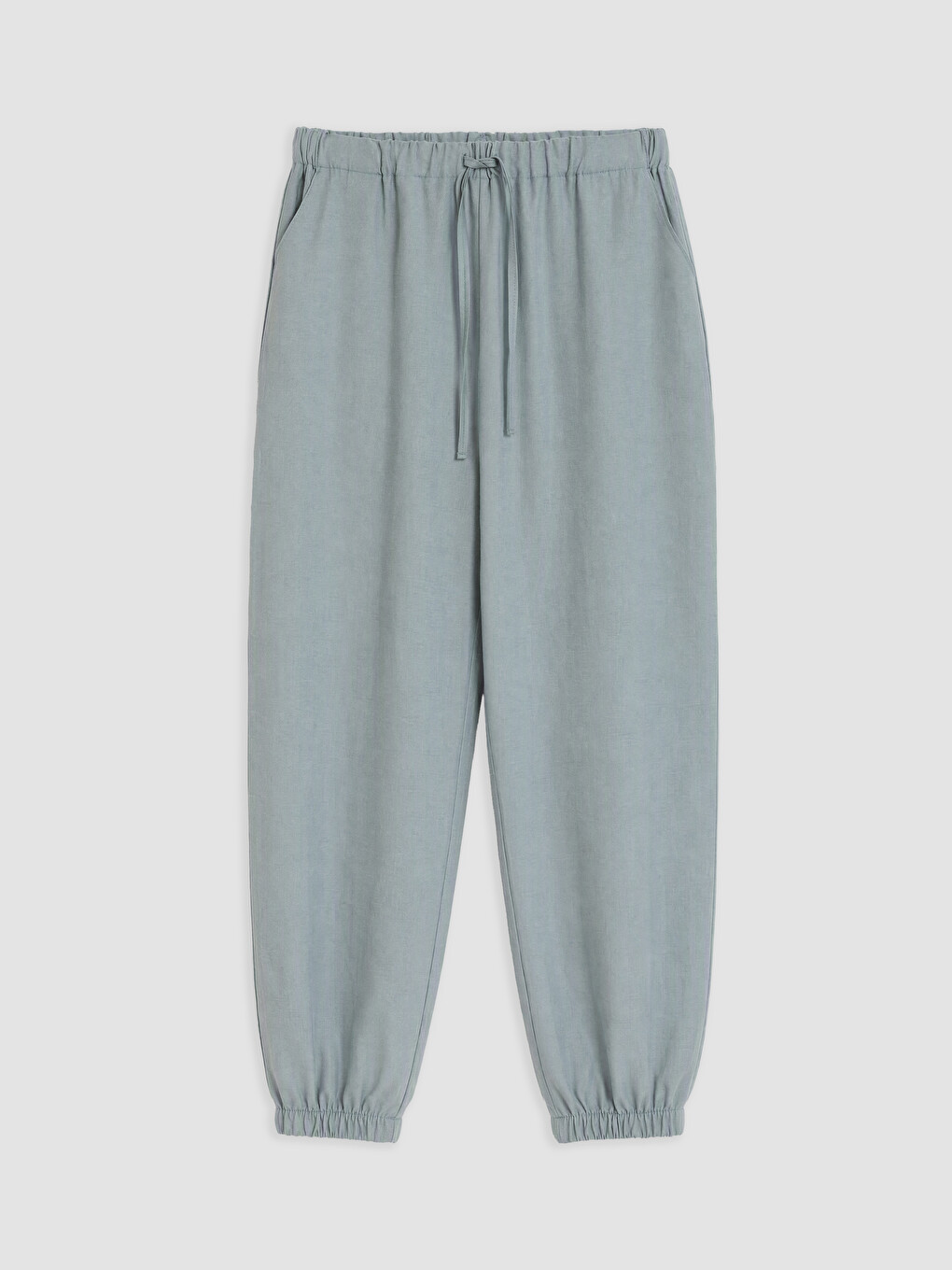 Yeşil Beli Lastikli Kadın Jogger Pantolon