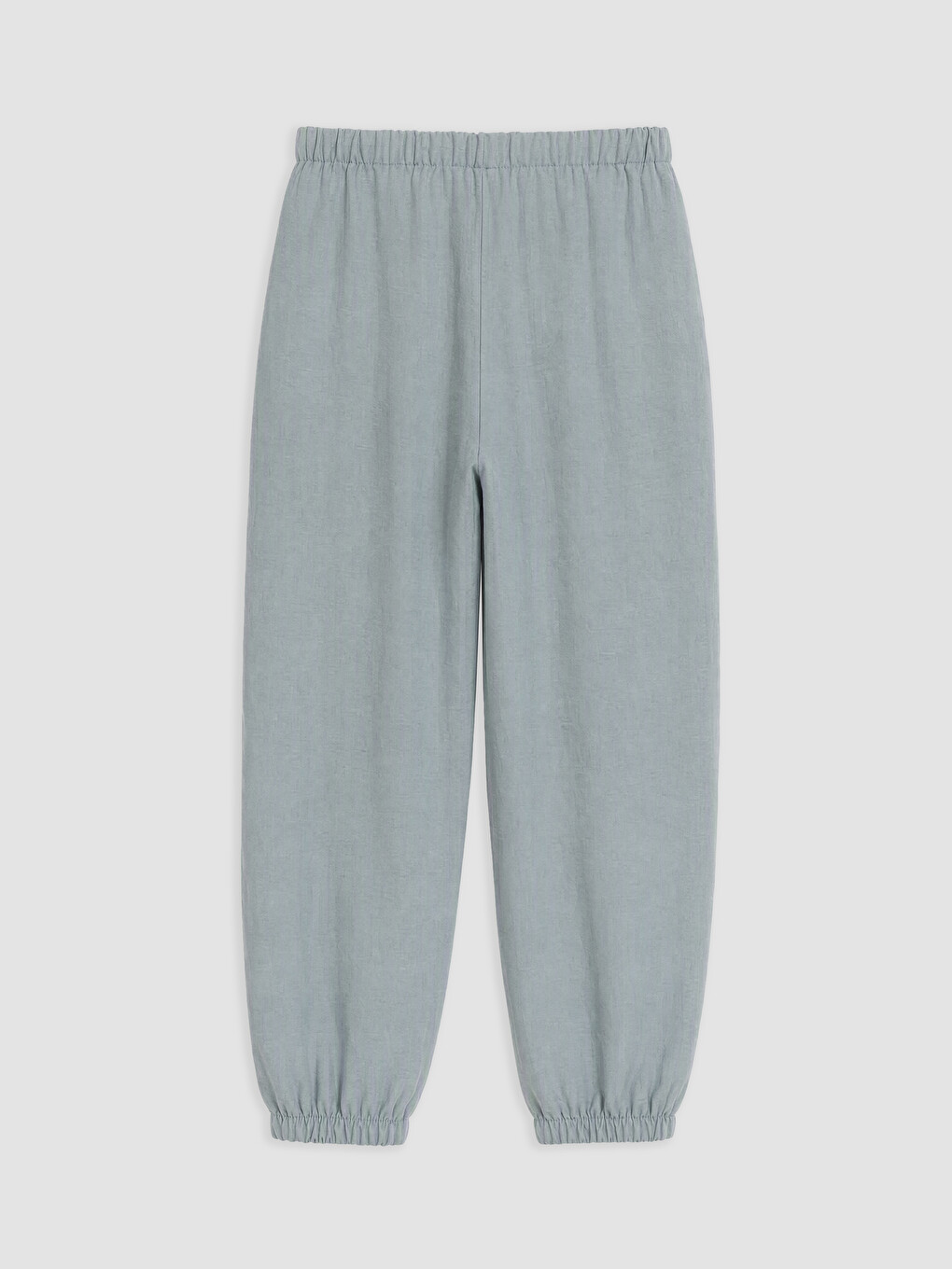 Yeşil Beli Lastikli Kadın Jogger Pantolon-1