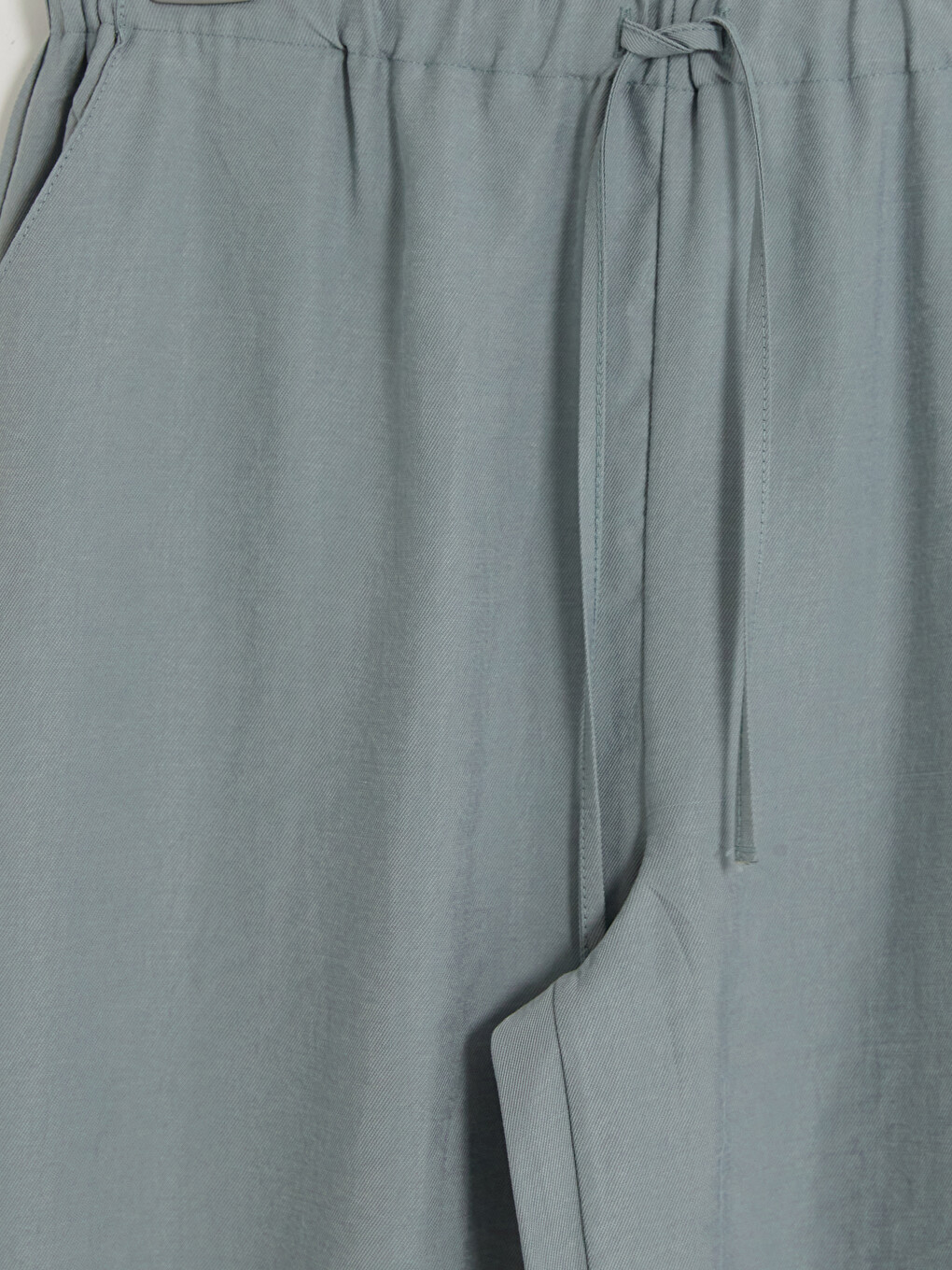 Yeşil Beli Lastikli Kadın Jogger Pantolon-2
