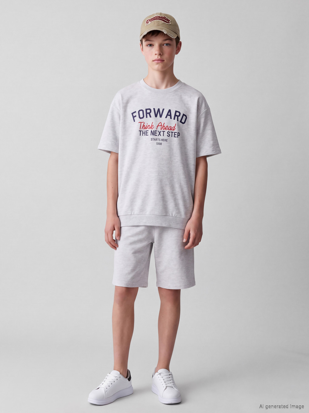 Text Printed Boys' Set