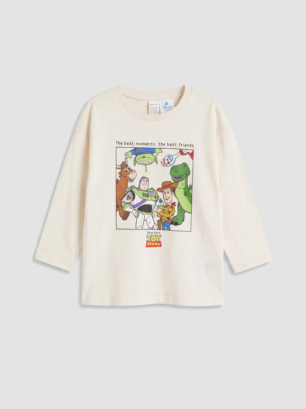 Ekru Toy Story Baskılı Erkek Bebek Tişört