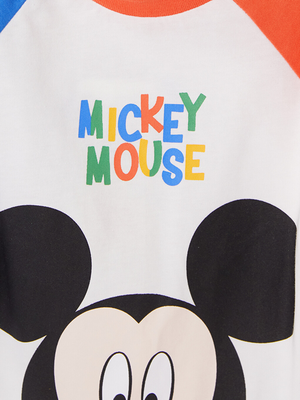Ekru Mickey Mouse Baskılı Erkek Bebek Takım-5
