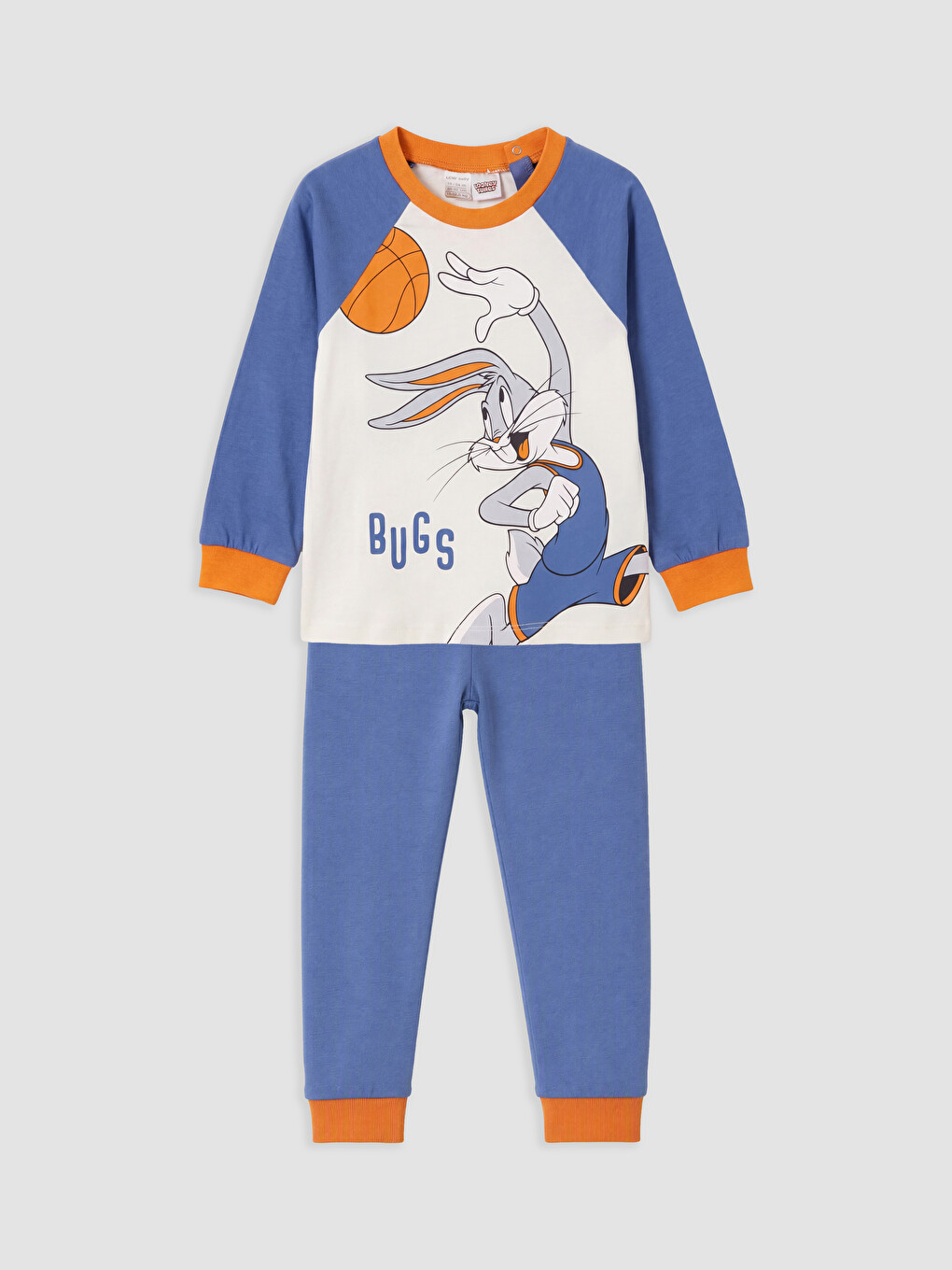 Bej Bugs Bunny Baskılı Erkek Bebek Takım