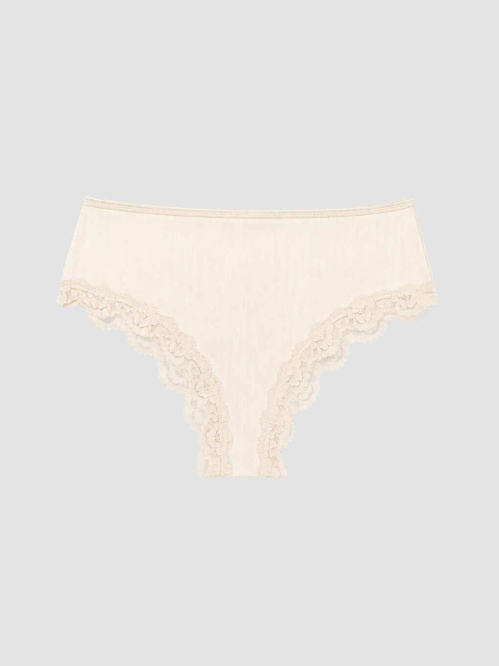 Kahverengi Dantel Detaylı Bikini Külot 3'lü-3