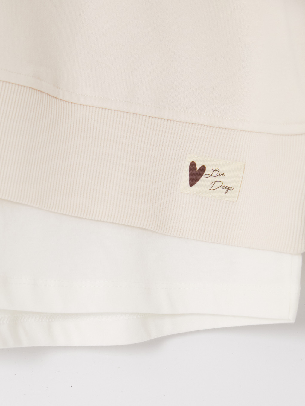 Woman Beige Sweatshirt-2