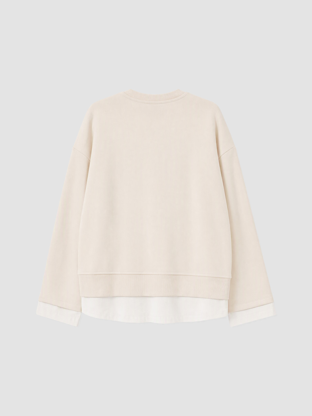 Woman Beige Sweatshirt-4