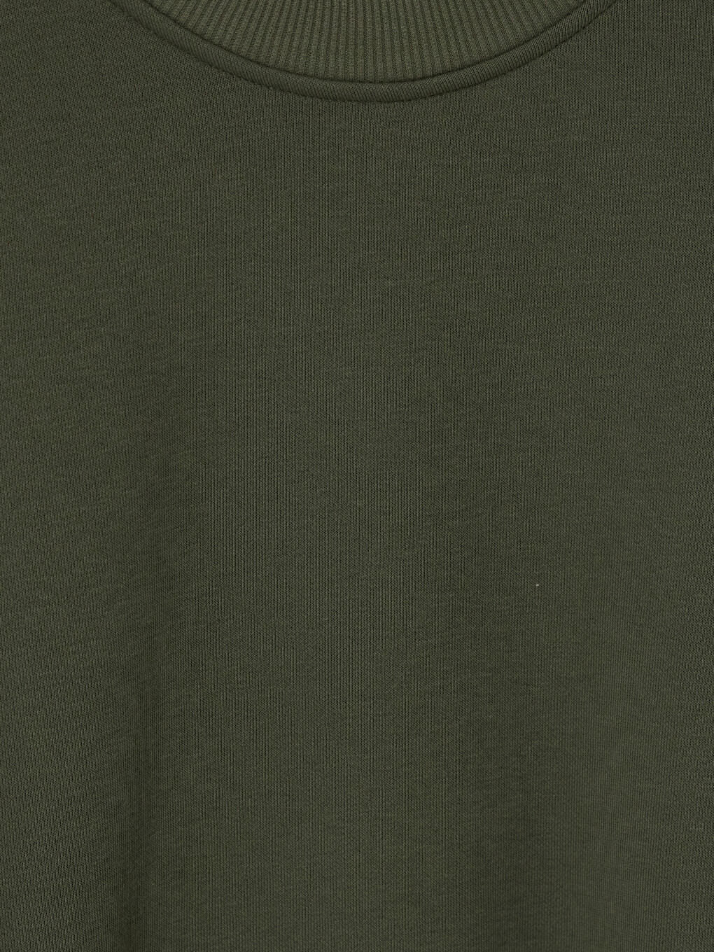 Yeşil Oversize Kadın Kalın Sweatshirt-2