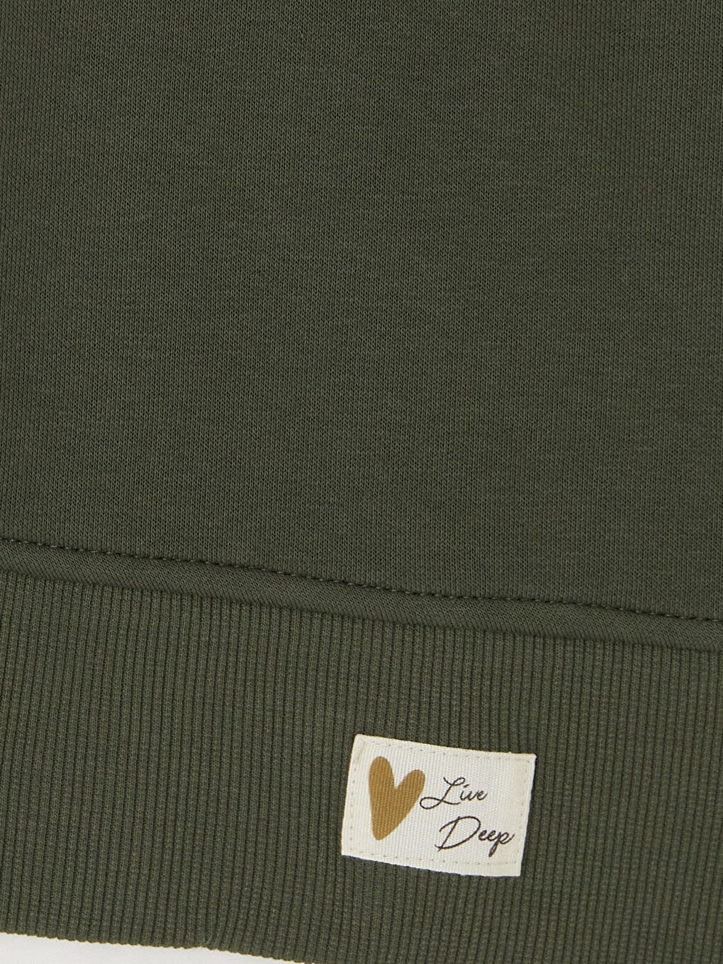 Yeşil Oversize Kadın Kalın Sweatshirt-3