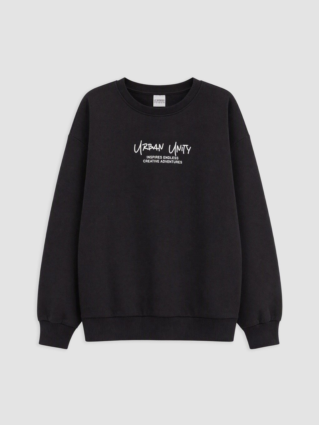 Siyah Baskılı Erkek Çocuk Sweatshirt