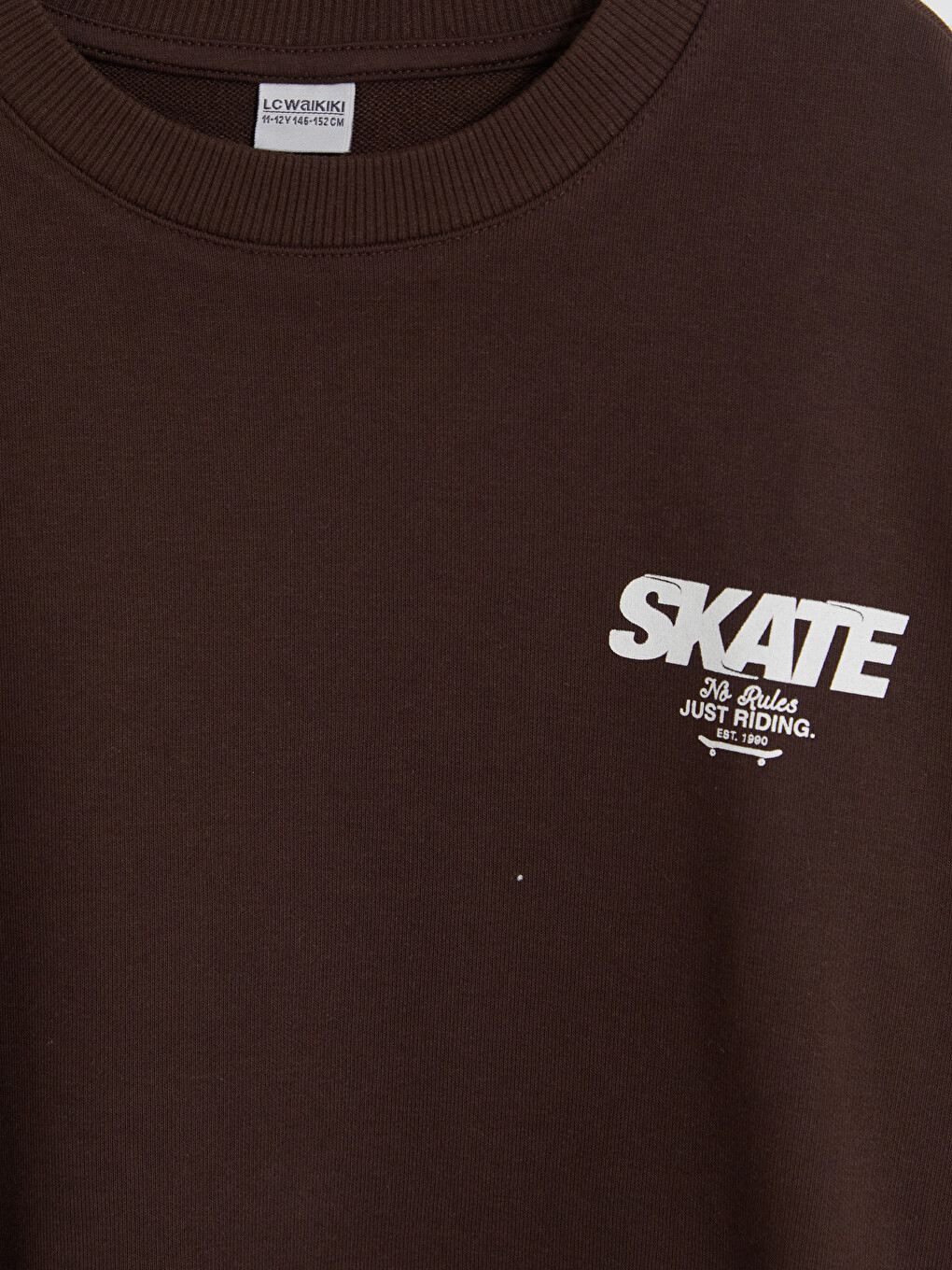 Djalë Bezhe Sweatshirt-6