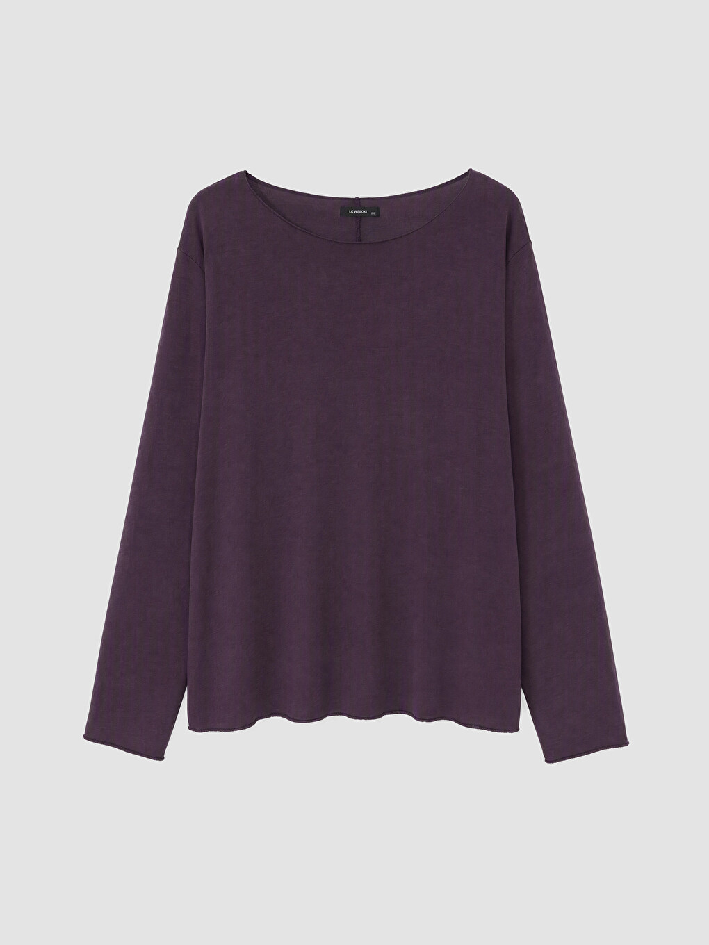 Plus Size Boat Neck Blouse