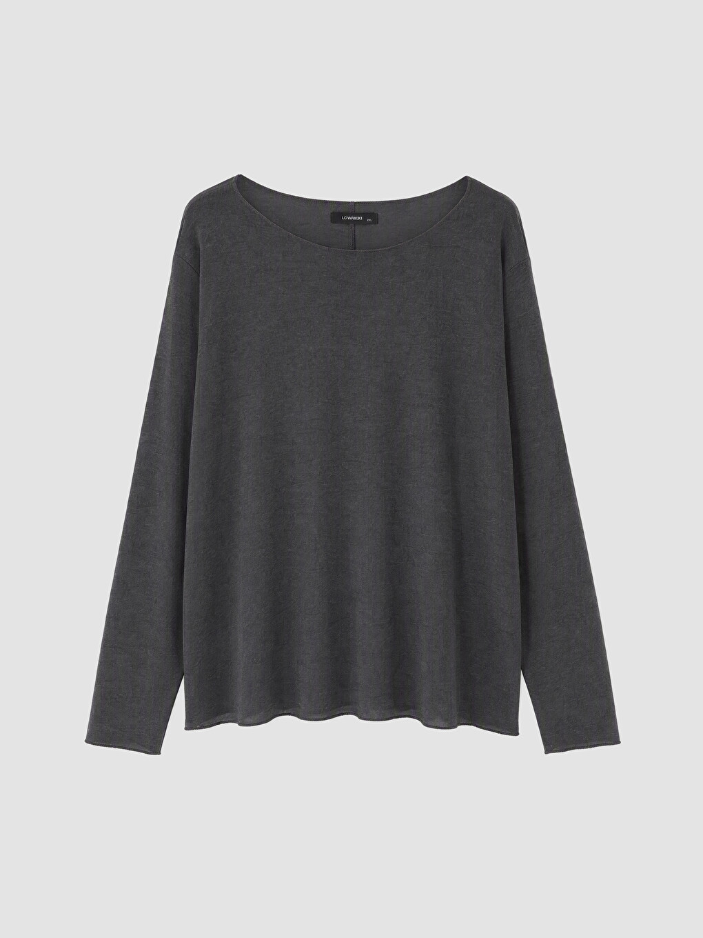 Plus Size Boat Neck Blouse