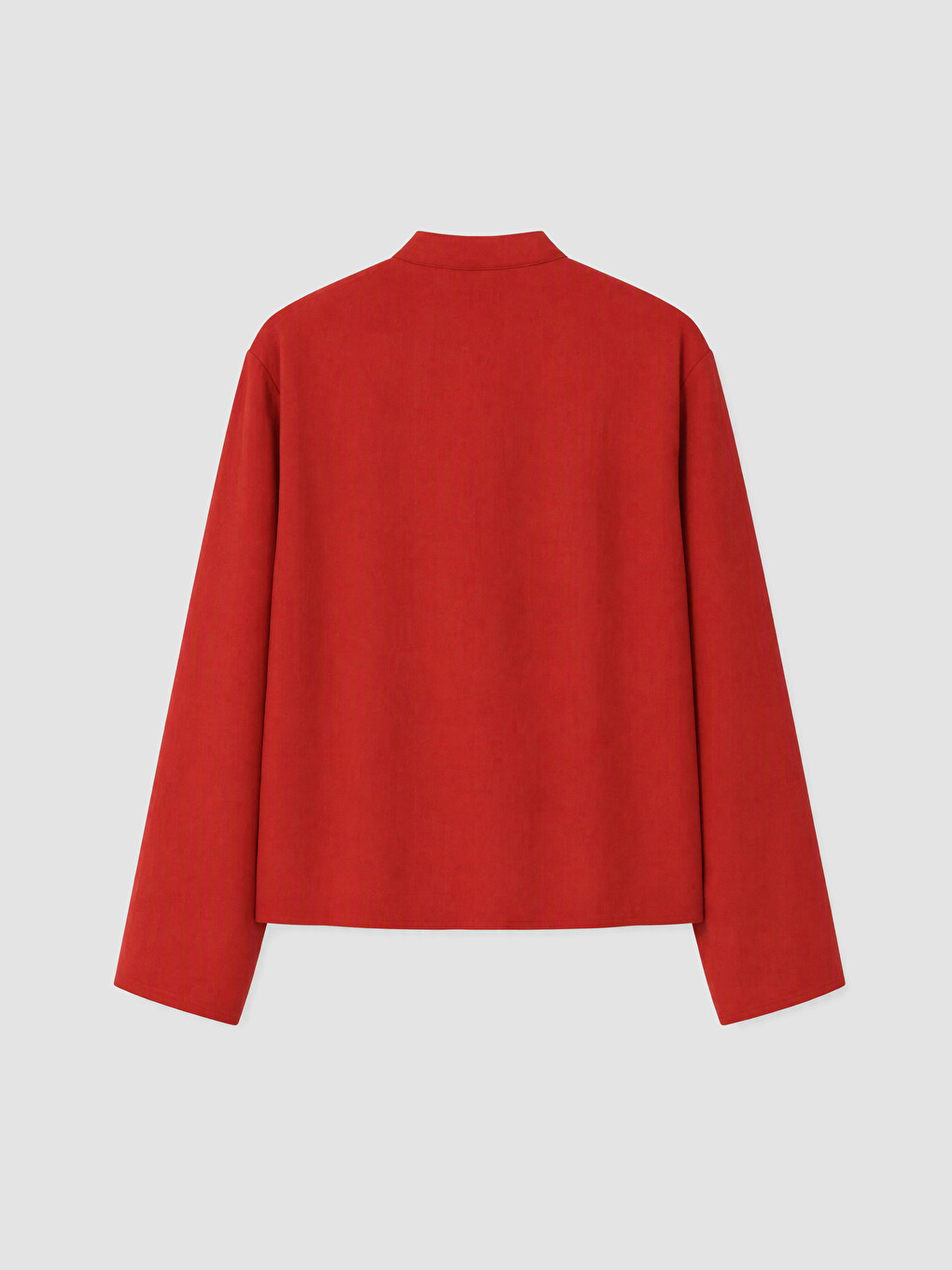 Grandad Collar Modal Blended Women's Shirt-2