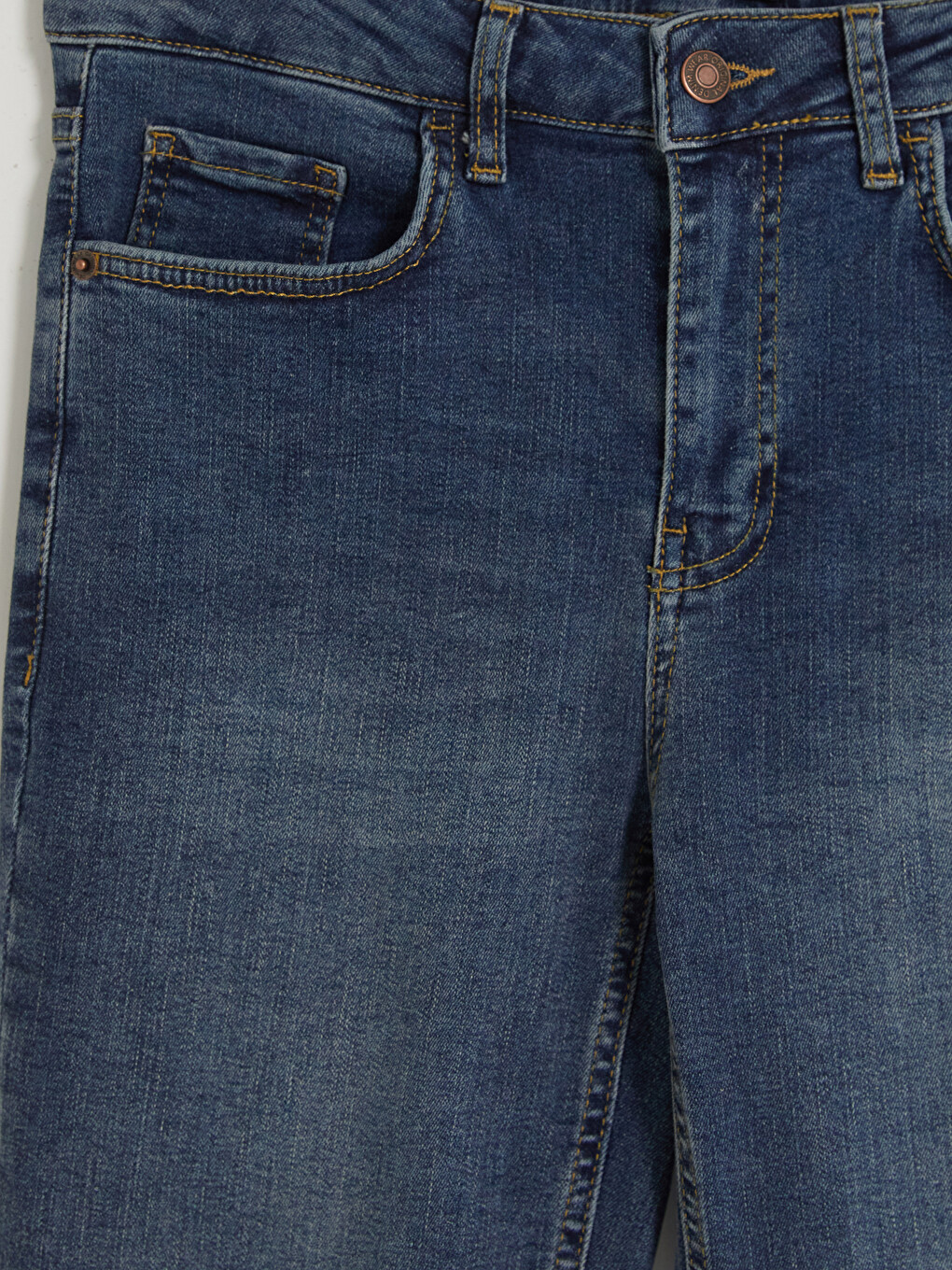 İndigo Flare Kadın Jean Pantolon-2