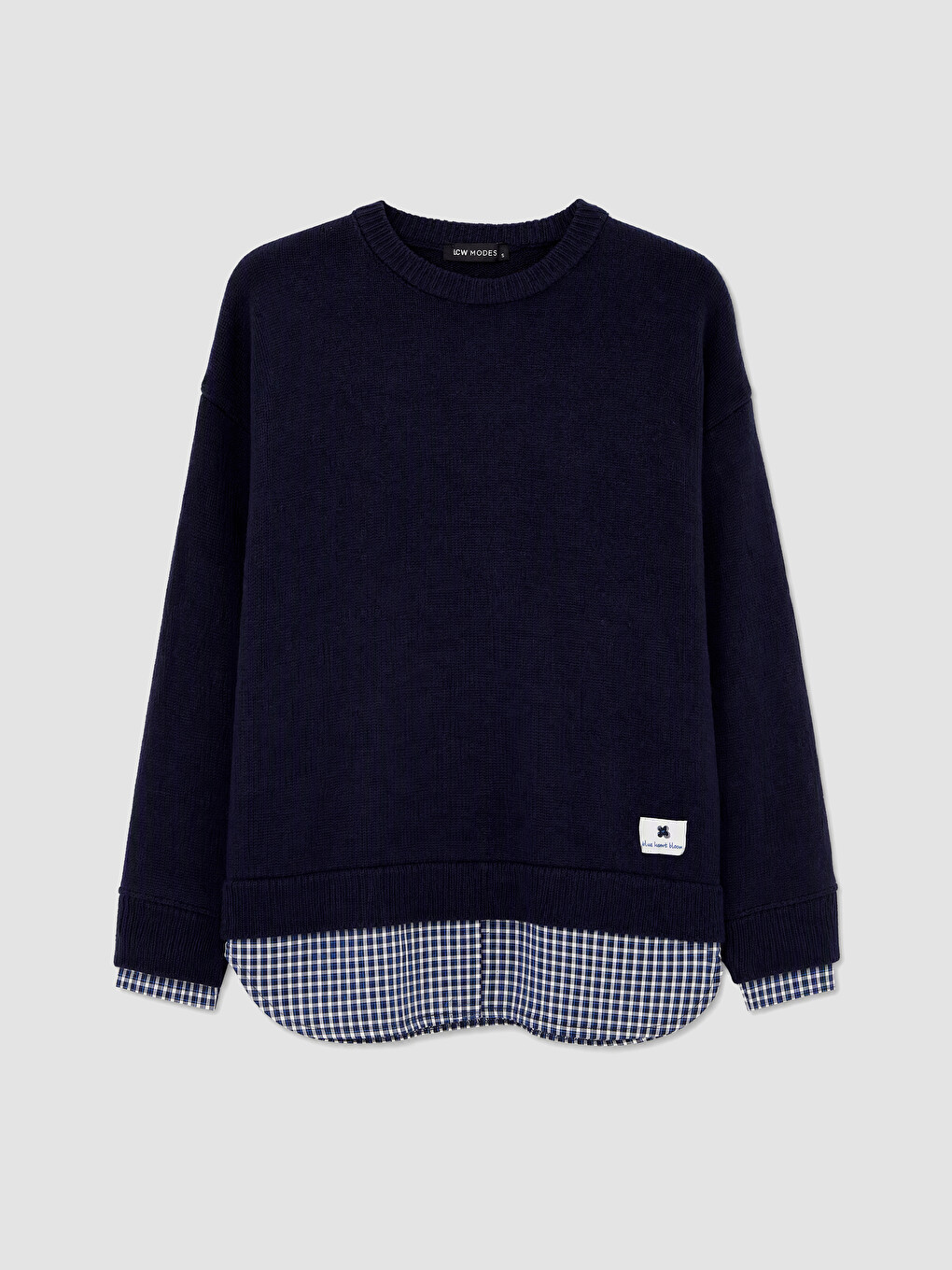 Crew Neck Women's Knitwear Tunic