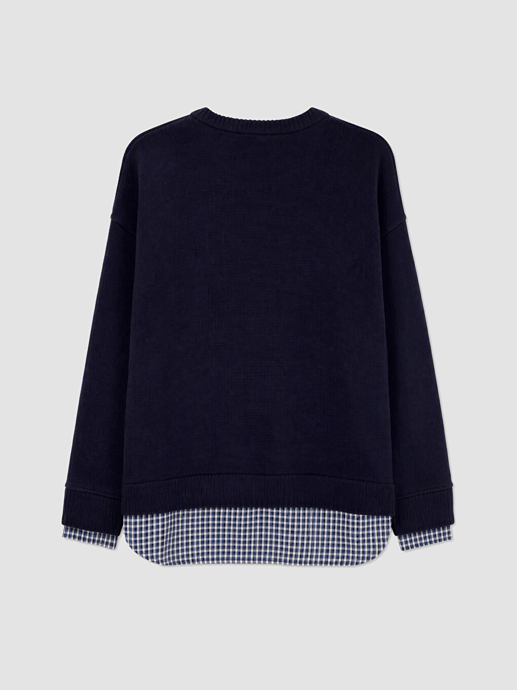 Crew Neck Women's Knitwear Tunic-3