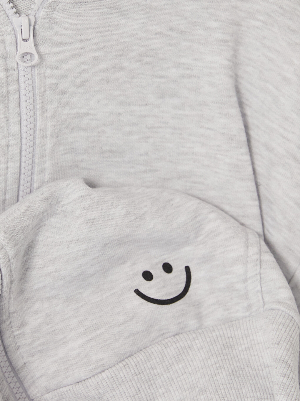 Gri Kapüşonlu Kız Çocuk Sweatshirt-3