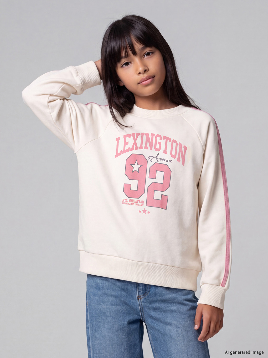  NYC Printed Girls' Sweatshirt