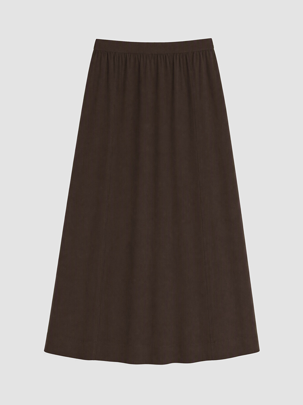 Elastic Waist Flared Skirt-3