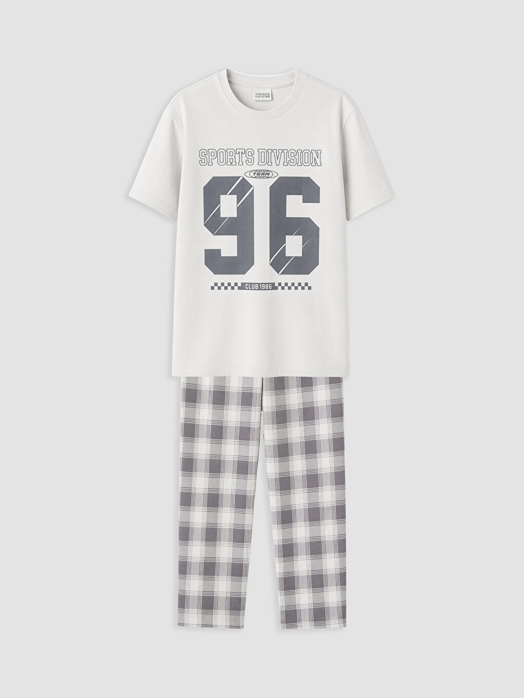 Crew Neck Printed Boys' Pyjamas Set