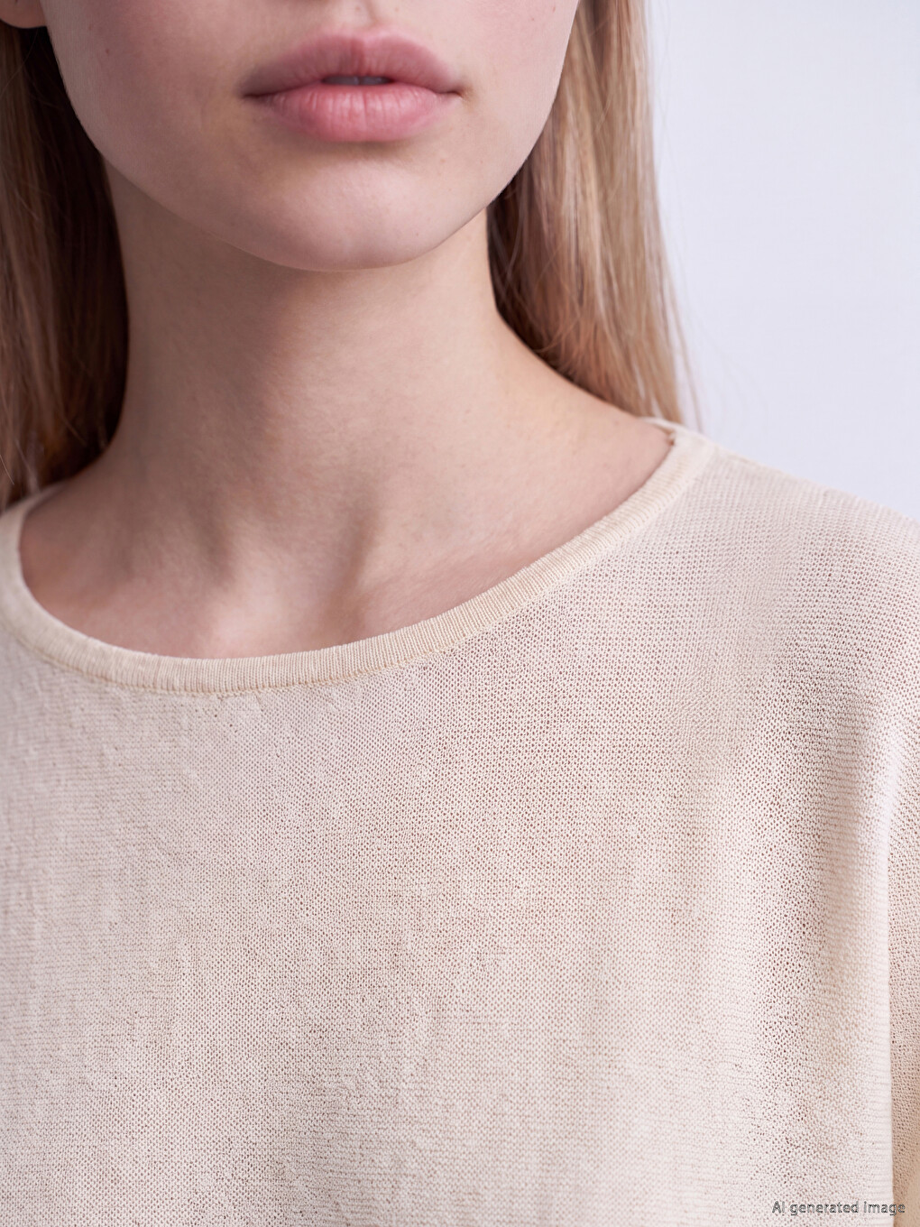 Crew Neck Women's Knitwear Sweater-2