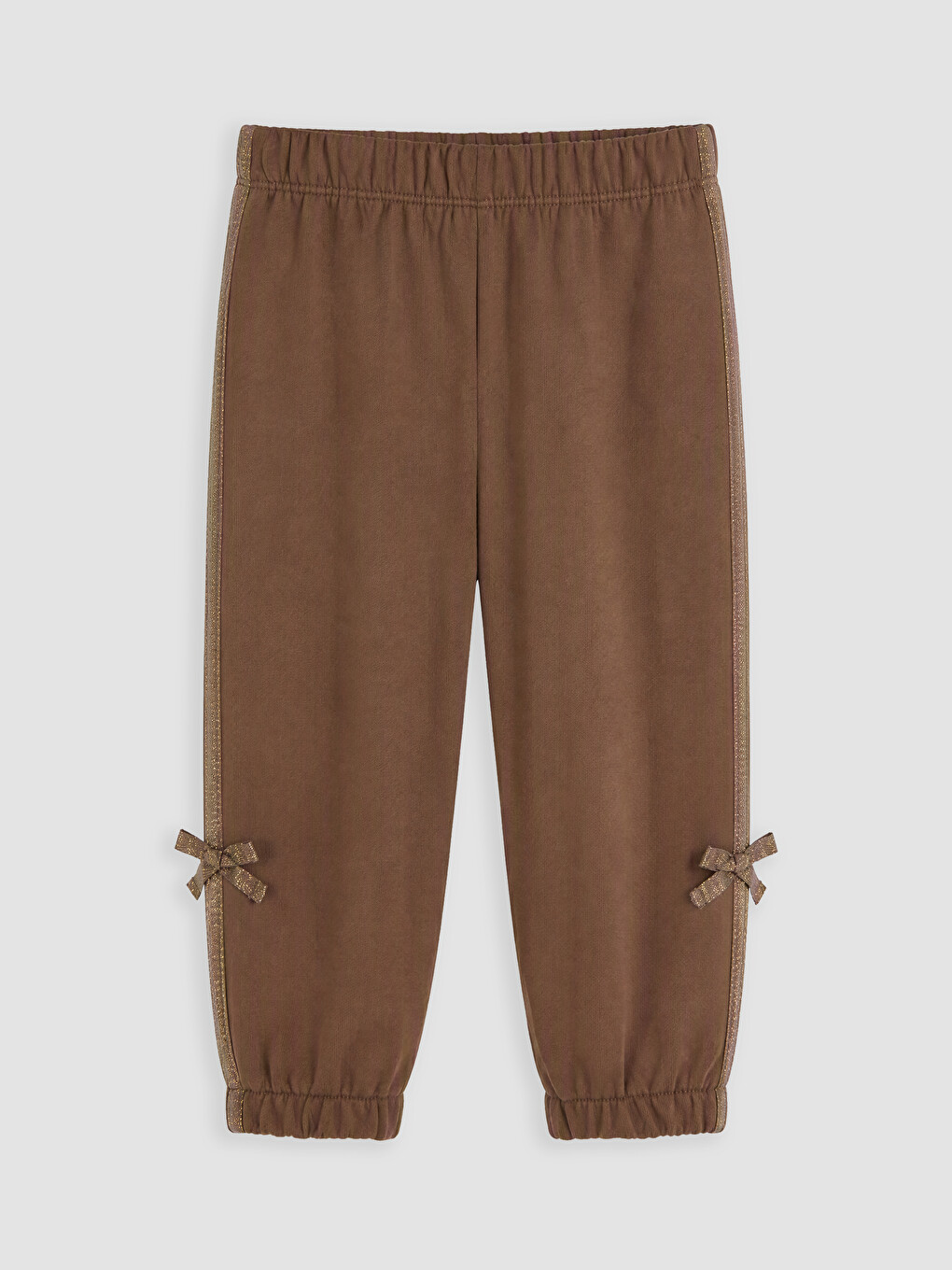 Baby Girl Brown Jogger Sweatpants