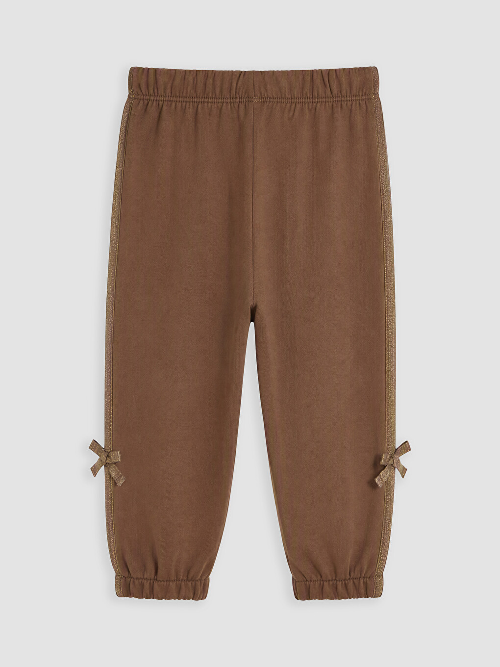 Baby Girl Brown Jogger Sweatpants-2