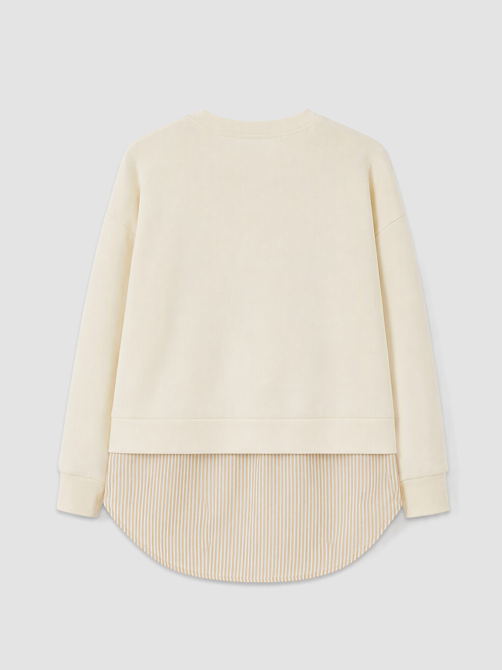 Bej Soft Touch Kadın Sweatshirt Tunik-1