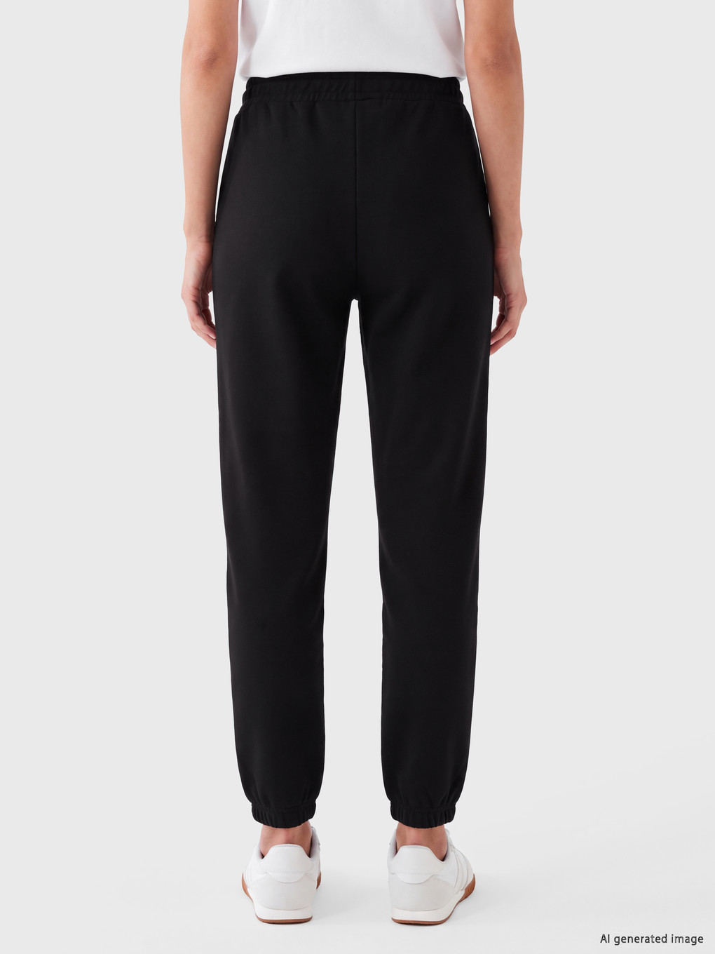 Siyah Soft Touch Kadın Jogger Eşofman Altı-3