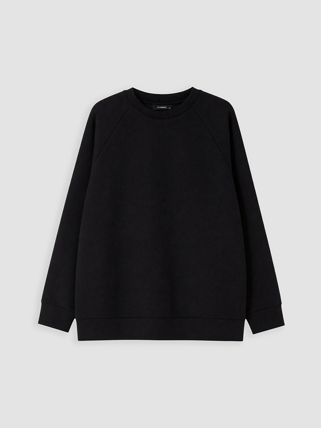 Siyah Soft Touch Oversize Kadın Sweatshirt