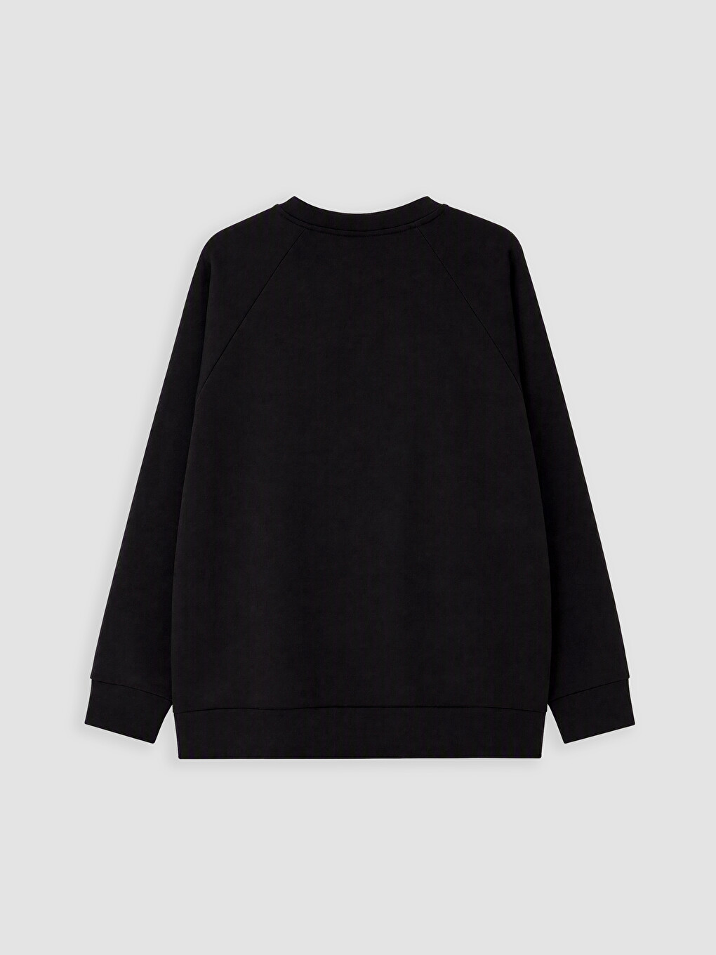 Siyah Soft Touch Oversize Kadın Sweatshirt-2