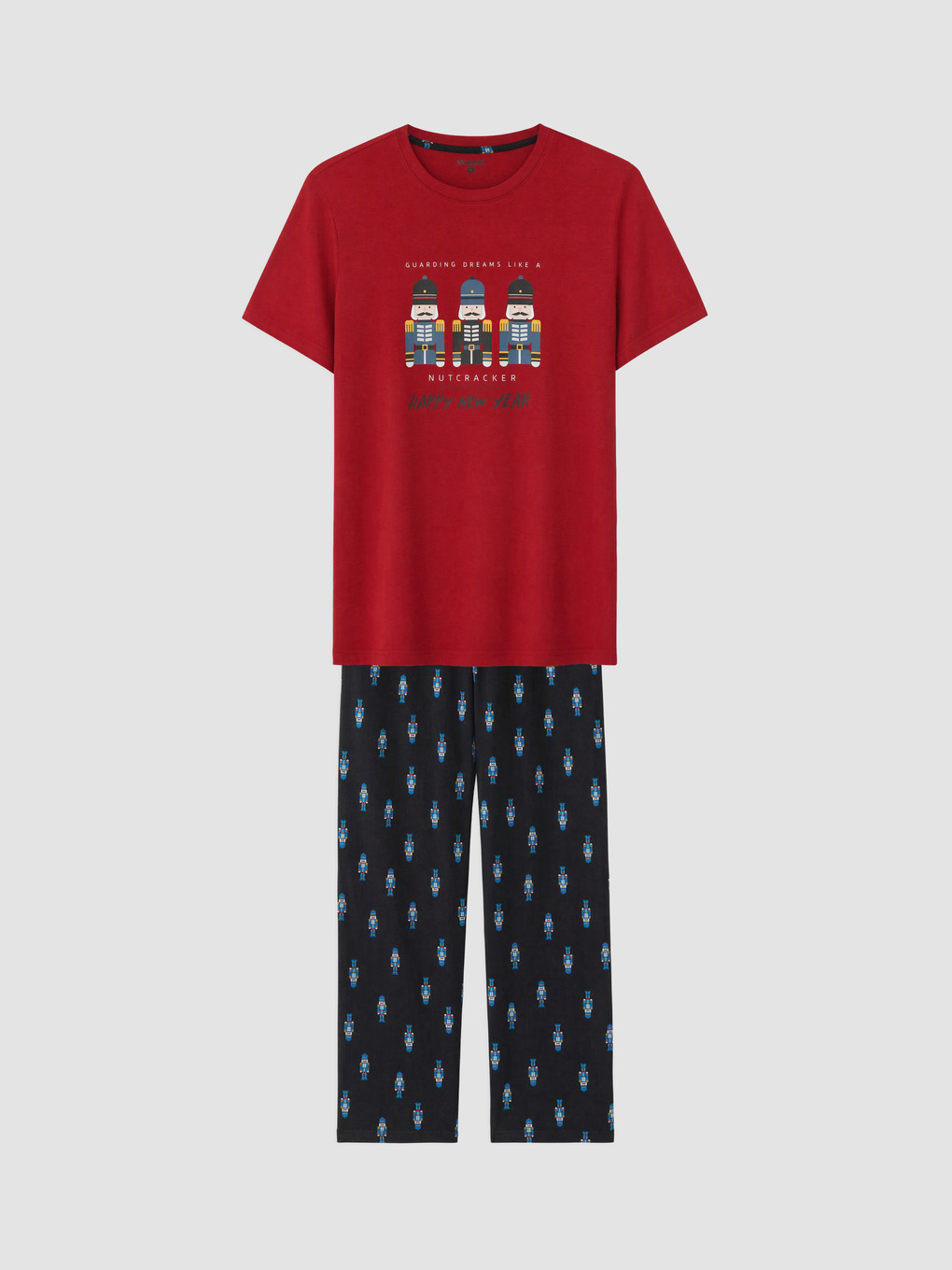 Man Black Pyjama Set-4