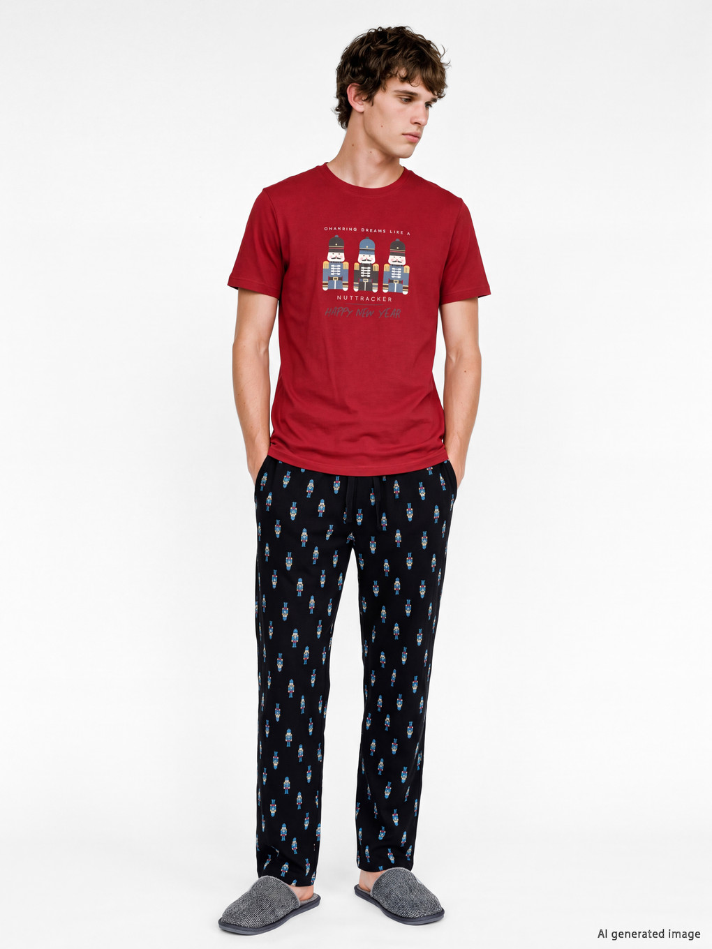 Man Black Pyjama Set