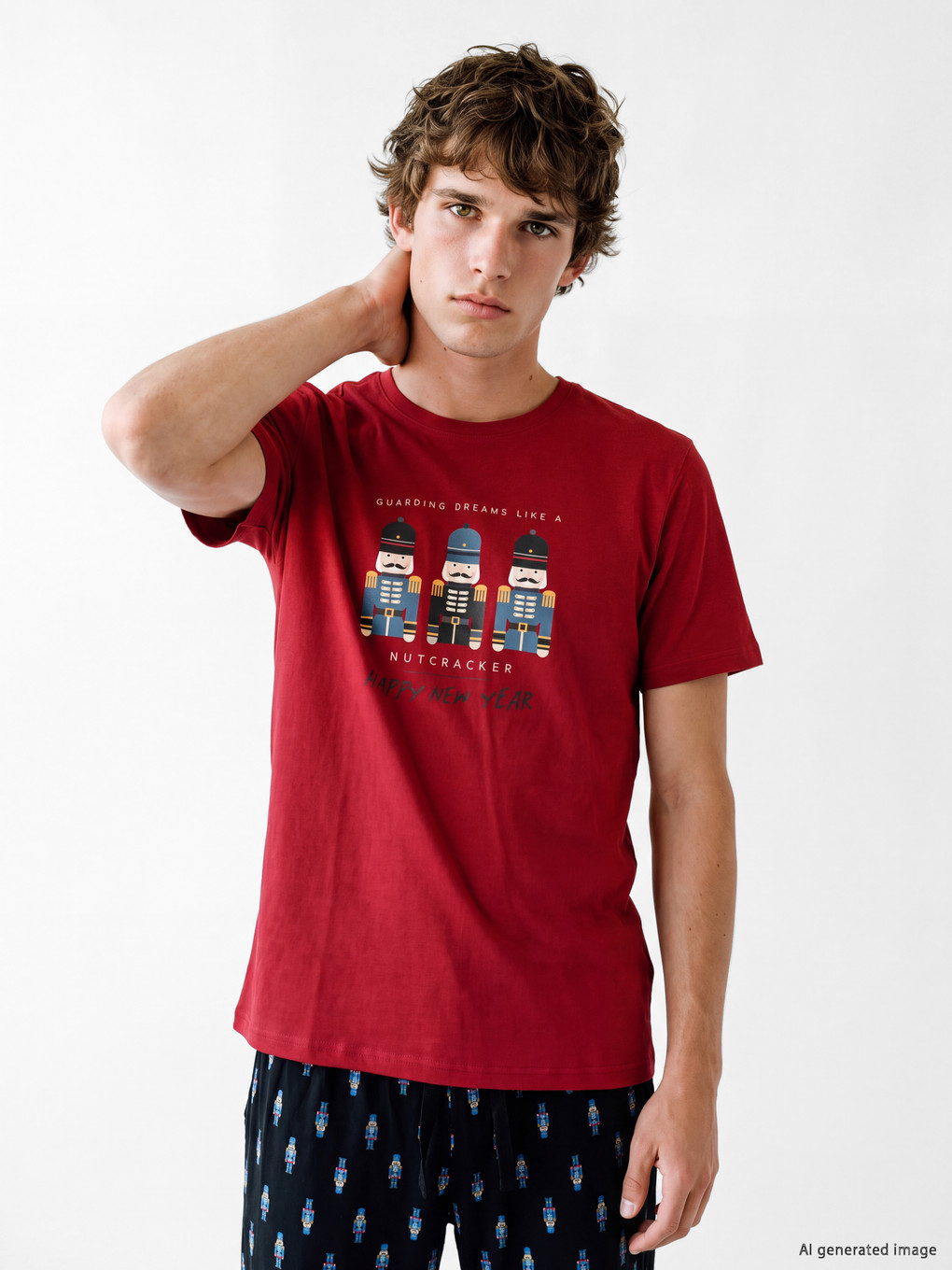 Man Black Pyjama Set-1